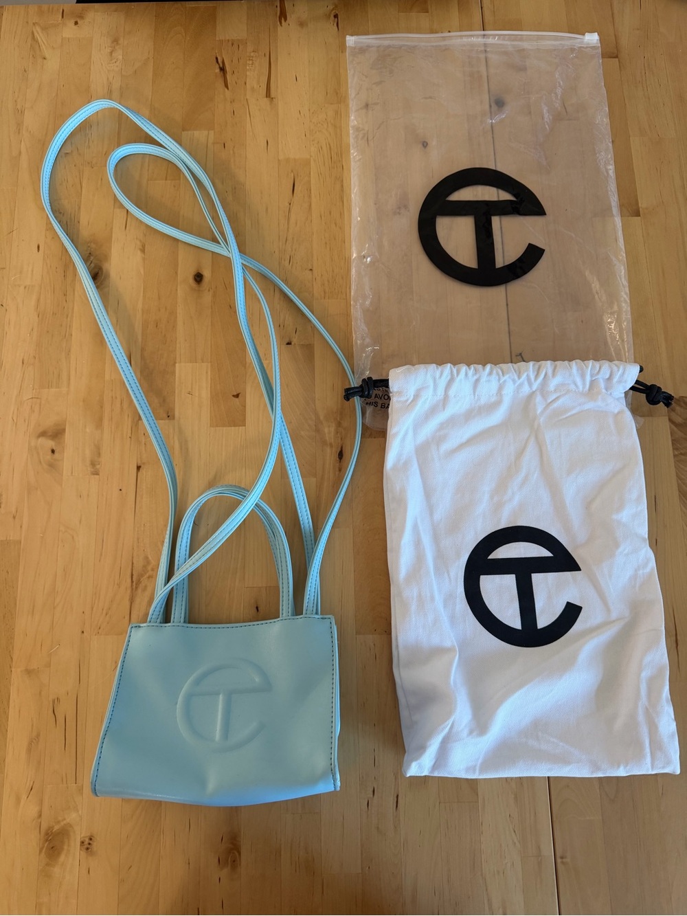 Telfar Small Shopper in Pool Blue